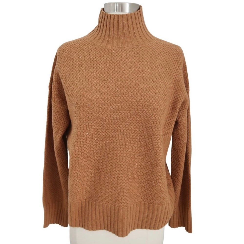 EVERLANE Stroopwafel Recycled Cashmere turtleneck sweater size XS